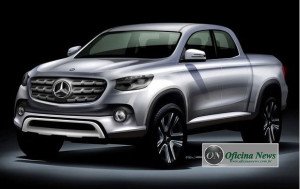 Tentativa proposta para o picape Mercedes