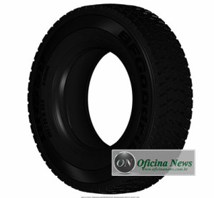 295/80 R22.5 DR 550: pneu radial para caminhão, recomendado para montagem exclusiva no eixo de tração.