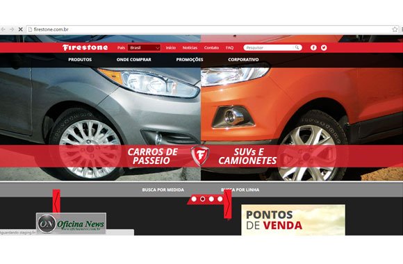 Firestone deixa website mais moderno