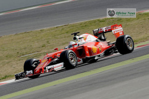 Vettel: pneus romenos e o melhor tempo ontem em Barcelona (foto Ferrari)