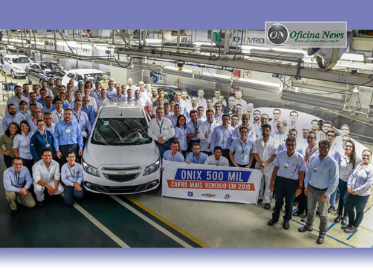 Chevrolet Onix bate recorde com 500 mil unidades produzidas