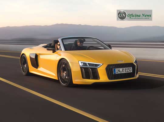 Audi apresenta o novo V10 Audi R8 Spyder com motor de 540 cv