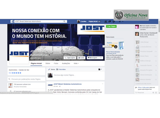 JOST Brasil inaugura fanpage no Facebook