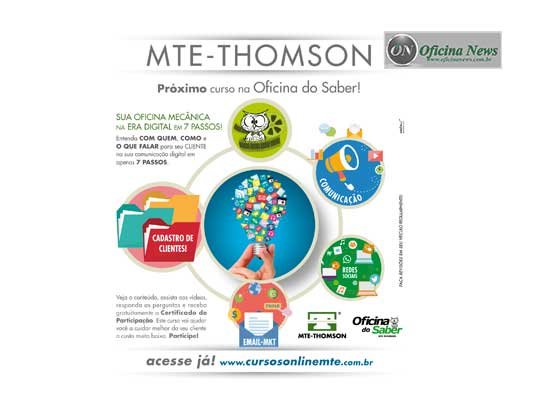 MTE-Thomson promove curso de rede sociais para mecânicos