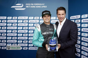 Nelsinho Piquet largou na pole position (Foto FIA Formula E)