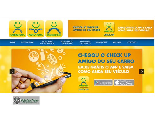 Aplicativo de manutenção Carro 100% passa por atualização