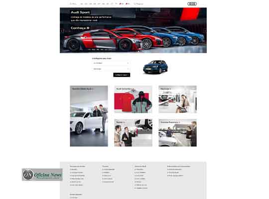 Audi lança novo site com mais interação dos clientes