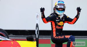 Ricciardo largou em décimo, sobreviveu a acidentes e incidentes e venceu a prova de 2017 (Getty Images/RBCP)