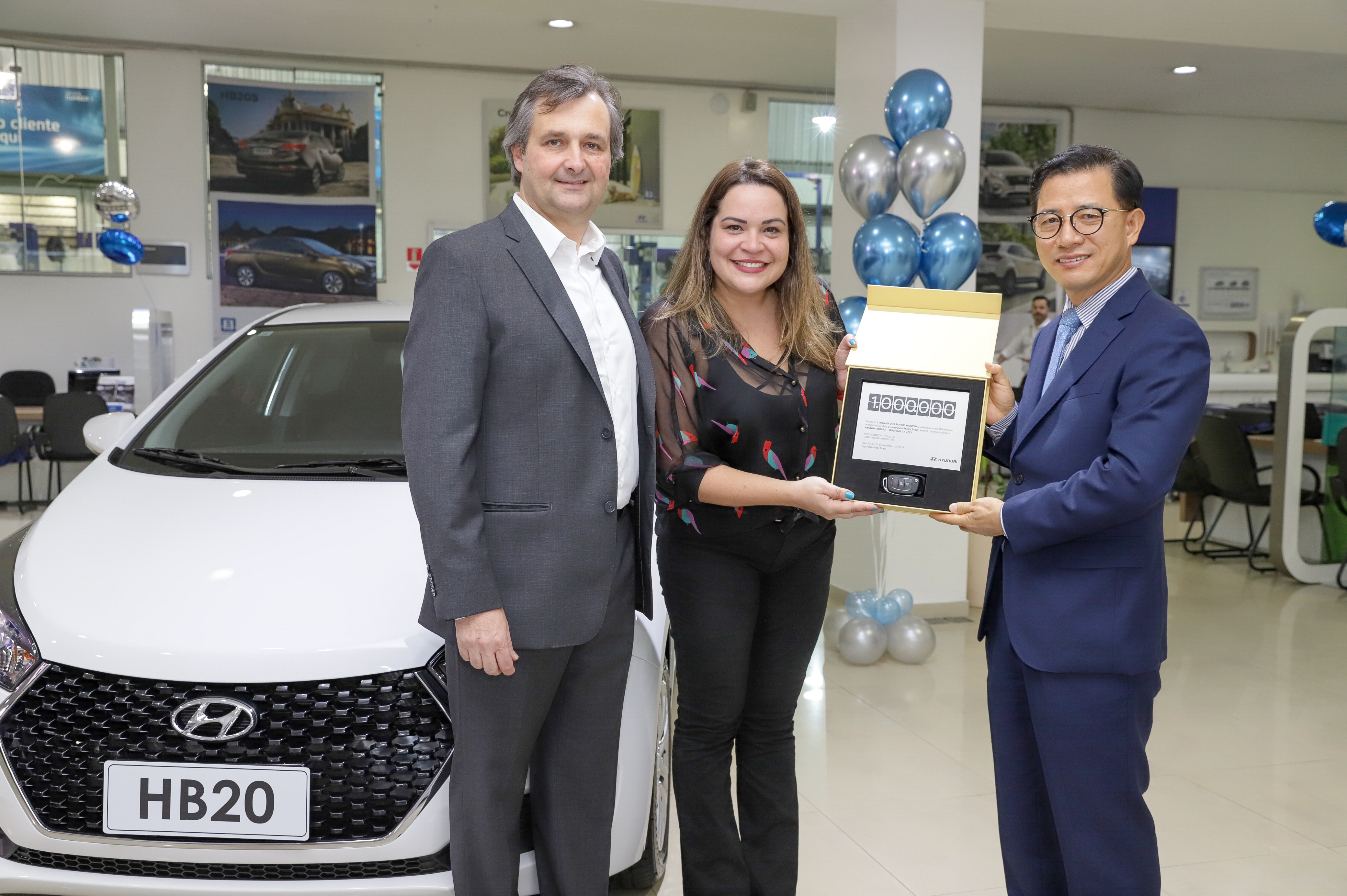 Hyundai celebra 1 milhão de HB20 e Creta vendidos no Brasil