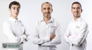 George Russell (E), Robert Kubica e Nicholas Latifi: o trio da Williams para o ano que vem (Williams)