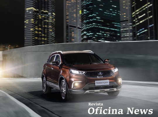 Ford exibe o novo SUV Territory dentro da Cidade do Rock