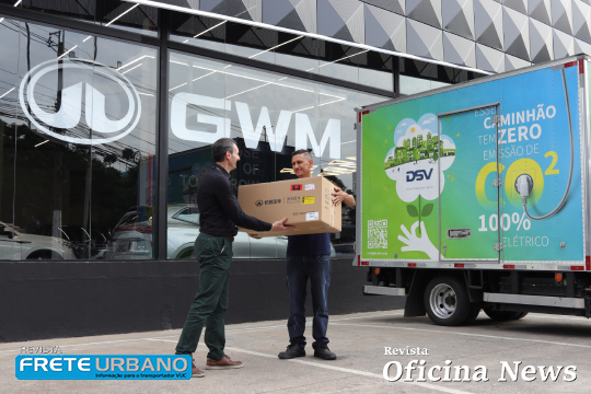 GWM distribui peças para a rede com caminhões elétricos