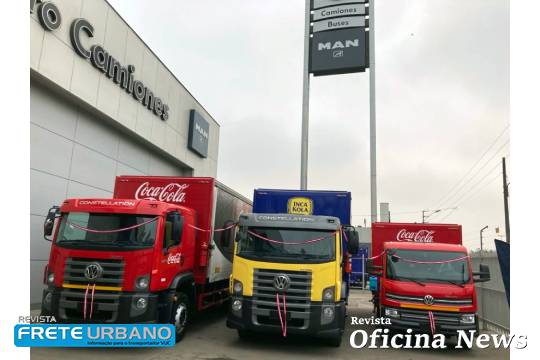 VW Caminhões operam na distribuidora da Coca-Cola do Peru