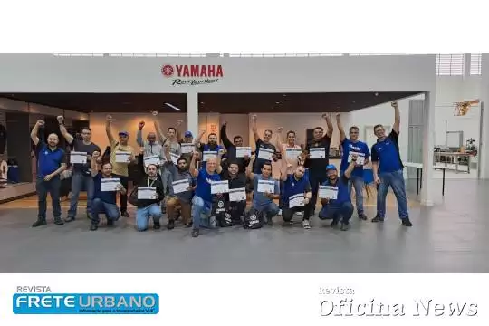 Yamaha promove treinamento de mecânica para motos no SENAI