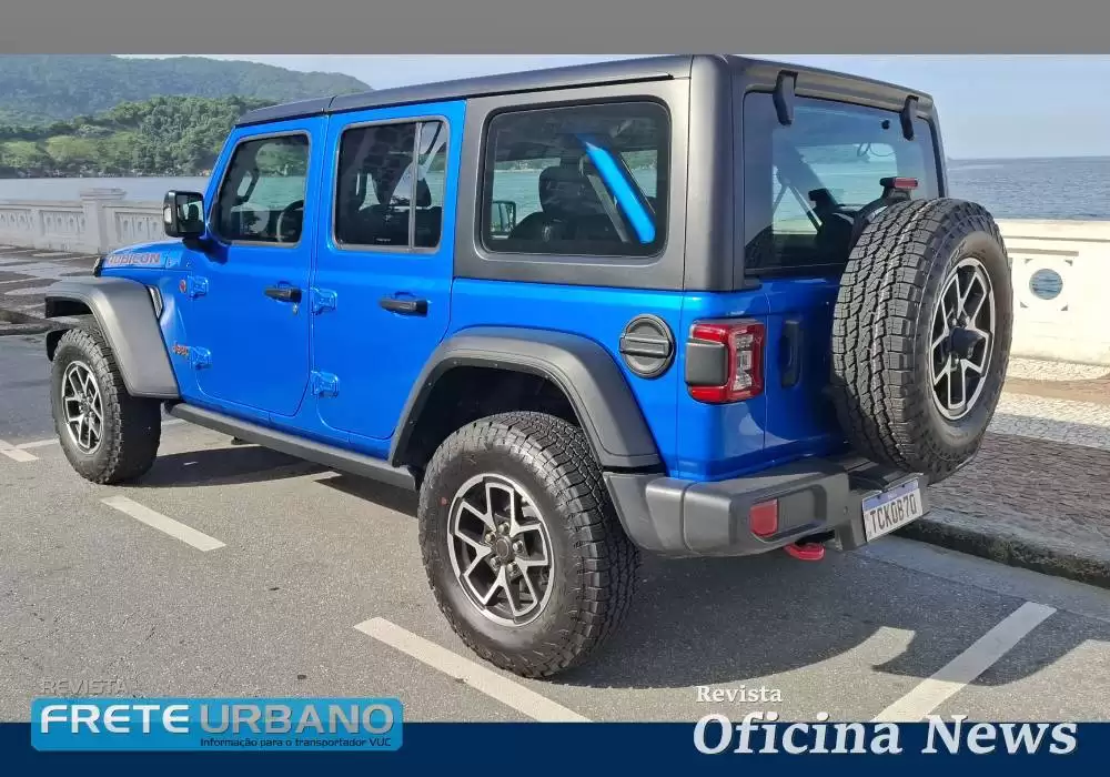 Jeep Wrangler Rubican: aventura com  motor Hurricane de 272cv e tração 4x4