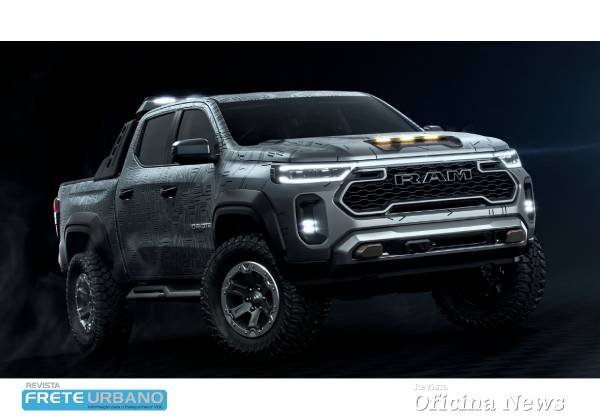 Ram Dakota Nightfall Concept antecipa nova picape média para 2026