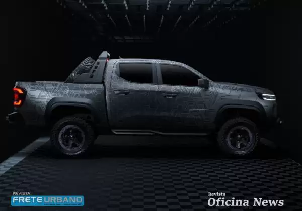 Ram Dakota Nightfall Concept antecipa nova picape média para 2026
