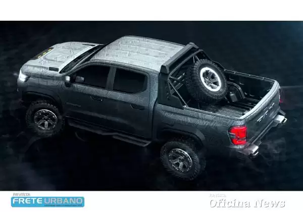 Ram Dakota Nightfall Concept antecipa nova picape média para 2026