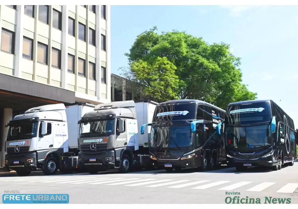 Mercedes-Benz testa biocombustível 100% em motores Euro 6