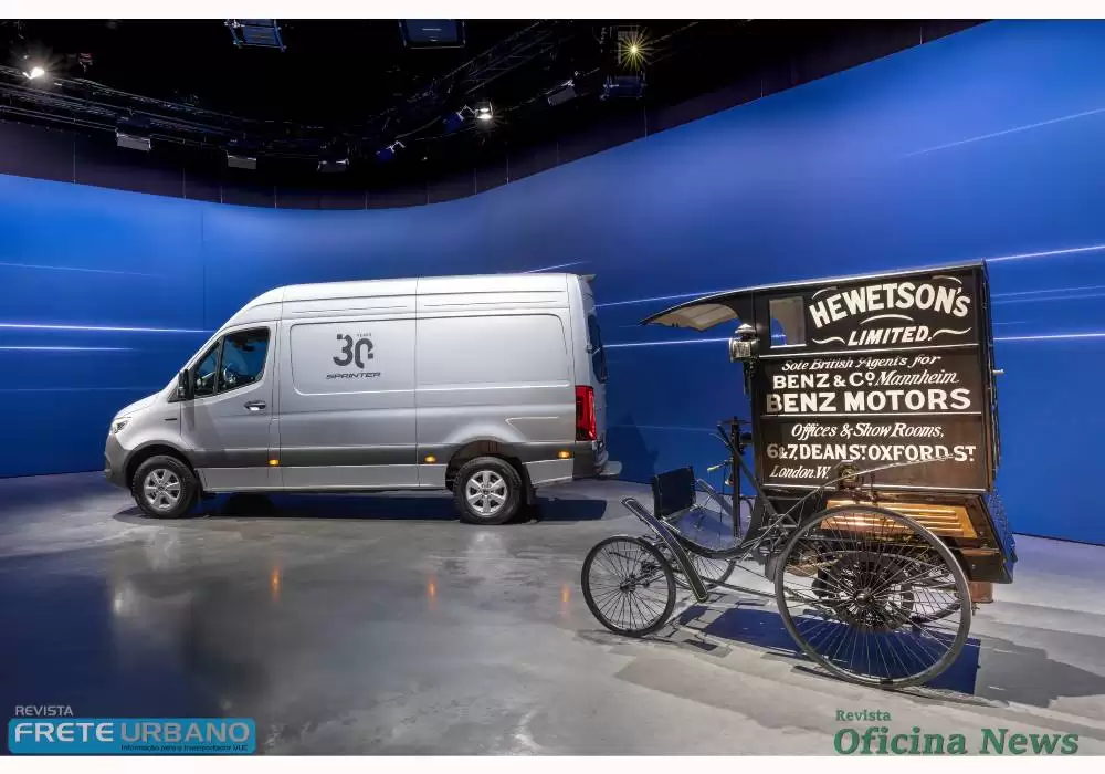 Mercedes-Benz Sprinter nova geração é antecipara em escultura