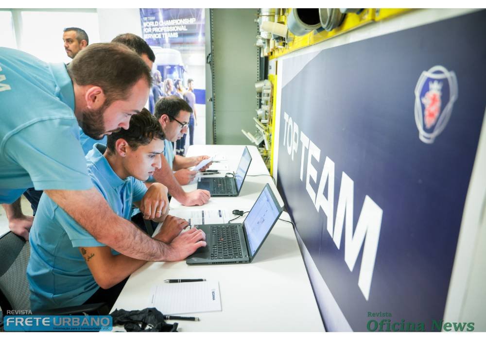 Mecânicos brasileiros chegam na final mundial do Scania Top Team